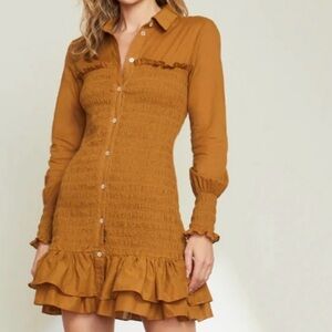 Veronica Beard Kelsey 100% Cotton Shirt Dress